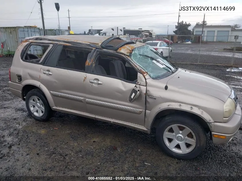 2001 Suzuki Grand Vitara Xl-7 Plus/Standard/Touring VIN: JS3TX92VX14114699 Lot: 41085552