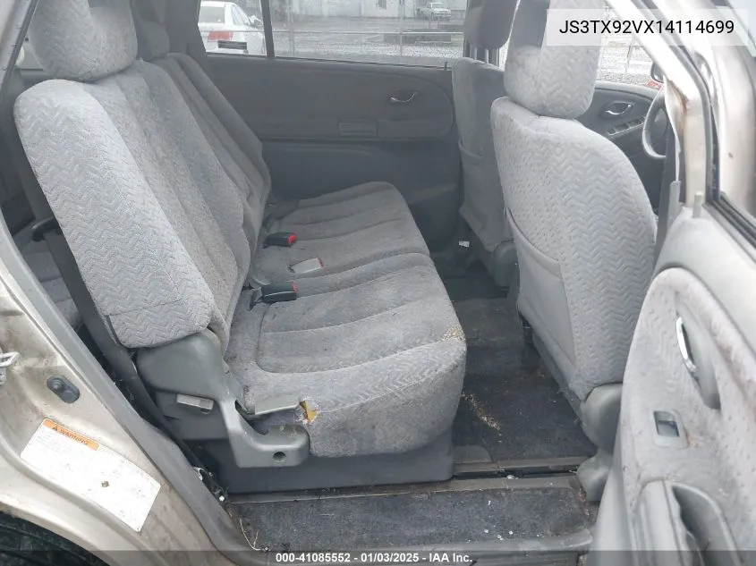 2001 Suzuki Grand Vitara Xl-7 Plus/Standard/Touring VIN: JS3TX92VX14114699 Lot: 41085552