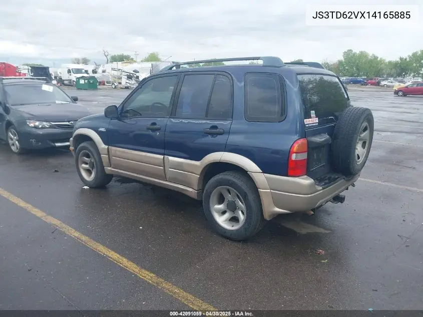 2001 Suzuki Grand Vitara Jlx/Jlx+/Limited VIN: JS3TD62VX14165885 Lot: 42091059