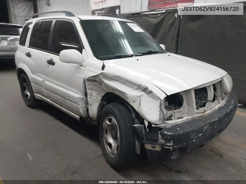 2002 Suzuki Grand Vitara Jlx/Limited VIN: JS3TD62V824156720 Lot: 42058409