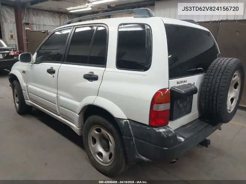 2002 Suzuki Grand Vitara Jlx/Limited VIN: JS3TD62V824156720 Lot: 42058409