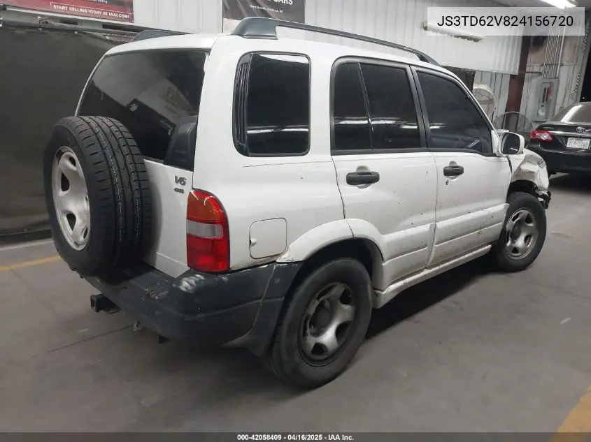 2002 Suzuki Grand Vitara Jlx/Limited VIN: JS3TD62V824156720 Lot: 42058409