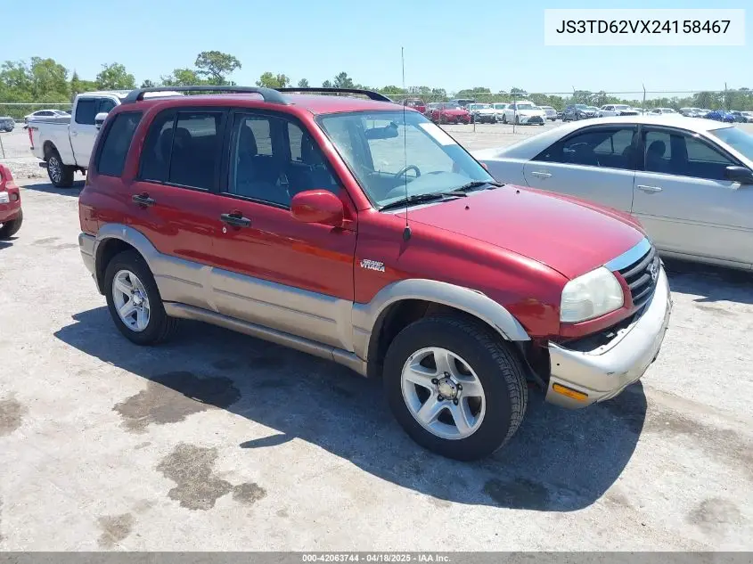 2002 Suzuki Grand Vitara Jlx/Limited VIN: JS3TD62VX24158467 Lot: 42063744