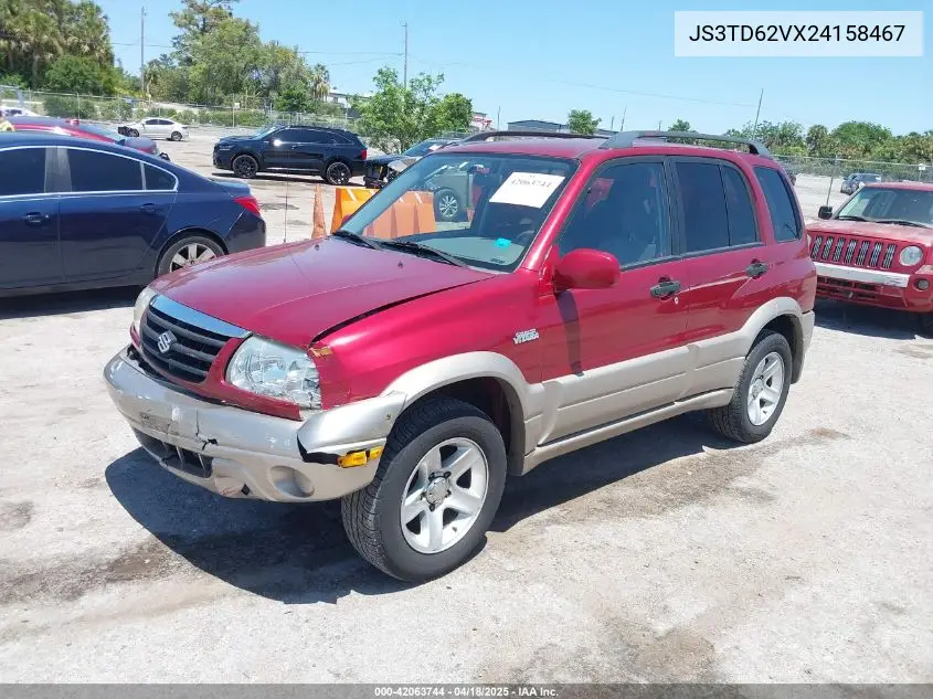 2002 Suzuki Grand Vitara Jlx/Limited VIN: JS3TD62VX24158467 Lot: 42063744