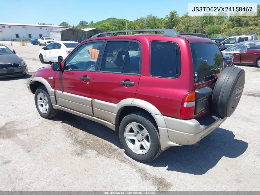 2002 Suzuki Grand Vitara Jlx/Limited VIN: JS3TD62VX24158467 Lot: 42063744