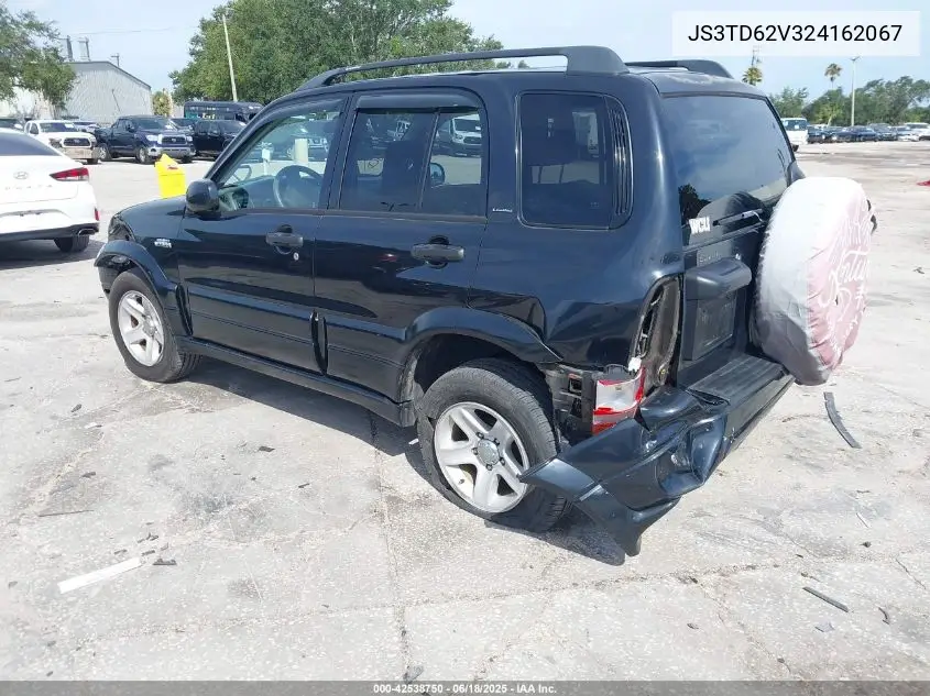 2002 Suzuki Grand Vitara Jlx/Limited VIN: JS3TD62V324162067 Lot: 42538750