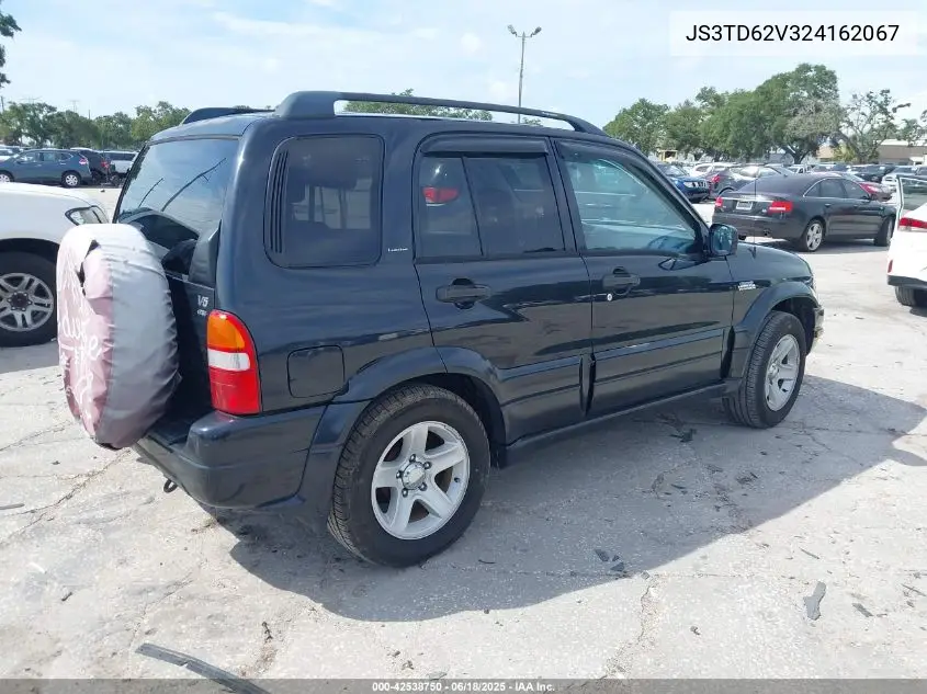 2002 Suzuki Grand Vitara Jlx/Limited VIN: JS3TD62V324162067 Lot: 42538750