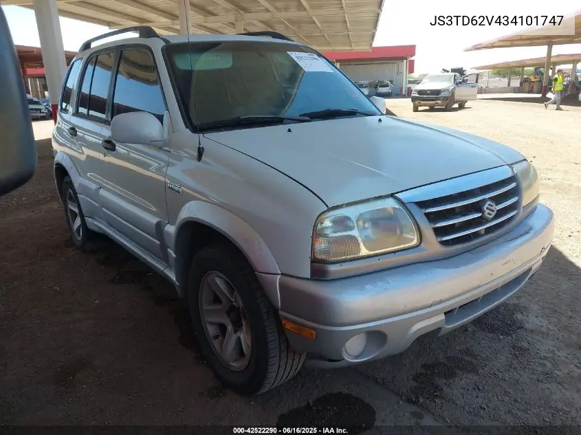 2003 Suzuki Grand Vitara VIN: JS3TD62V434101747 Lot: 42522290