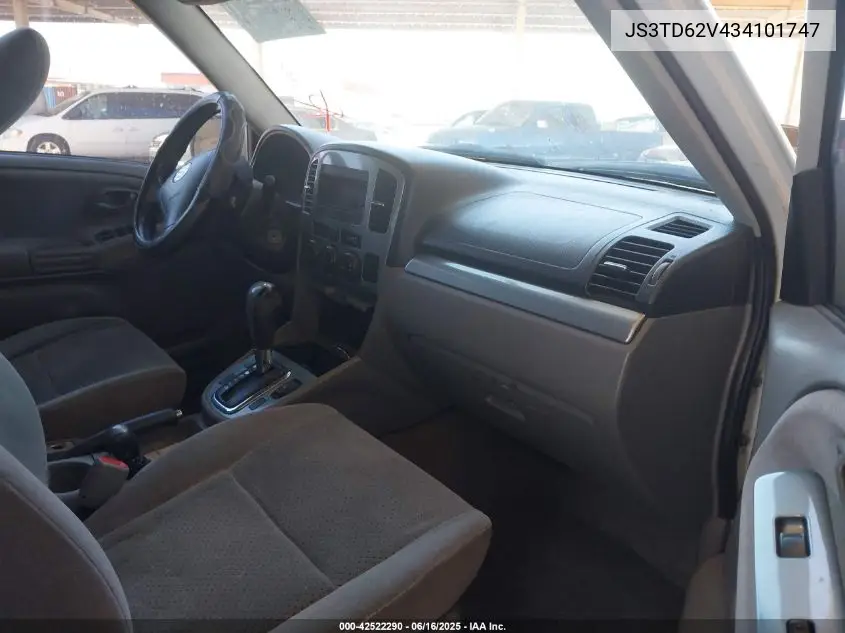 2003 Suzuki Grand Vitara VIN: JS3TD62V434101747 Lot: 42522290