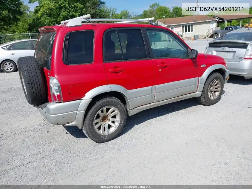 2005 Suzuki Grand Vitara Ex/Lx VIN: JS3TD62VX54201211 Lot: 42220221