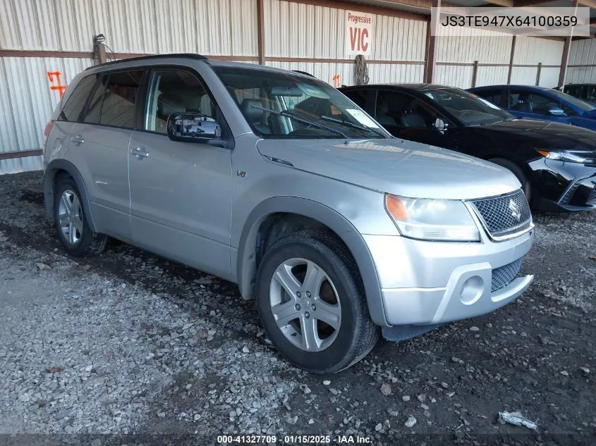2006 Suzuki Grand Vitara Luxury VIN: JS3TE947X64100359 Lot: 41327709