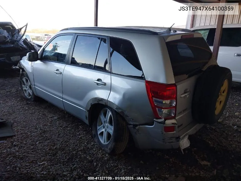2006 Suzuki Grand Vitara Luxury VIN: JS3TE947X64100359 Lot: 41327709