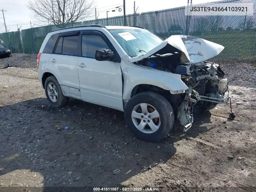 2006 Suzuki Grand Vitara Premium VIN: JS3TE943664103921 Lot: 41811087