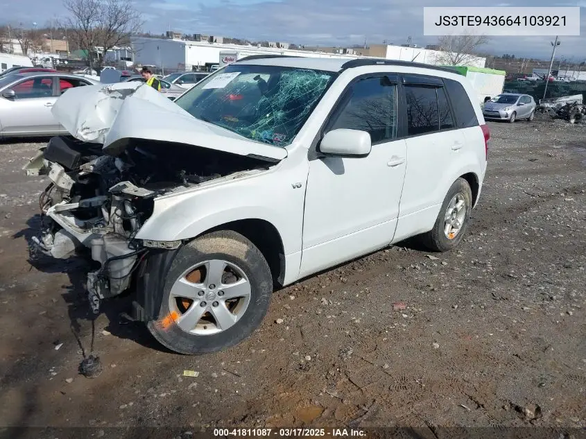 2006 Suzuki Grand Vitara Premium VIN: JS3TE943664103921 Lot: 41811087