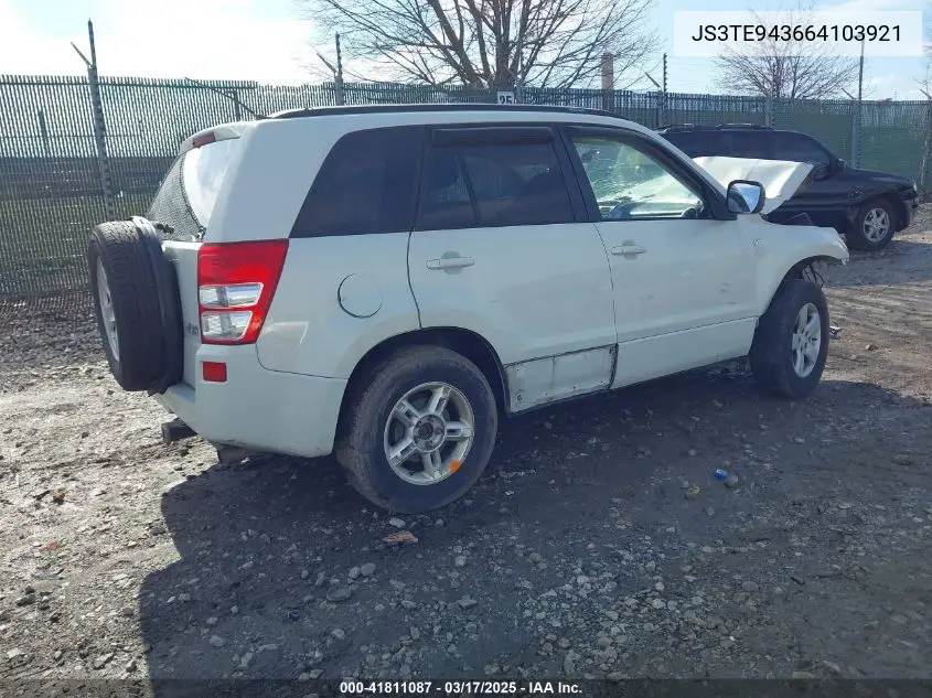 2006 Suzuki Grand Vitara Premium VIN: JS3TE943664103921 Lot: 41811087