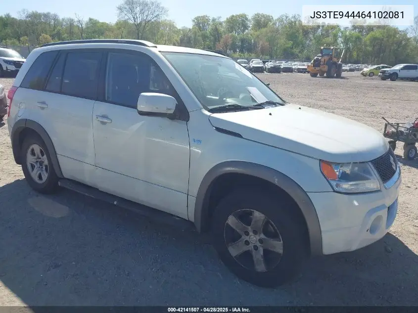 2006 Suzuki Grand Vitara Xsport VIN: JS3TE944464102081 Lot: 42141507