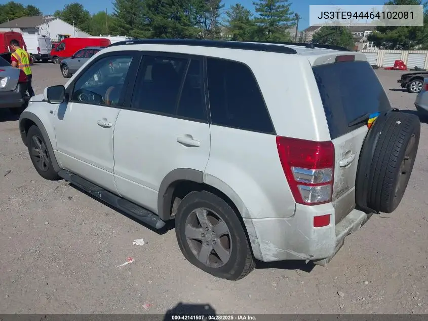 2006 Suzuki Grand Vitara Xsport VIN: JS3TE944464102081 Lot: 42141507