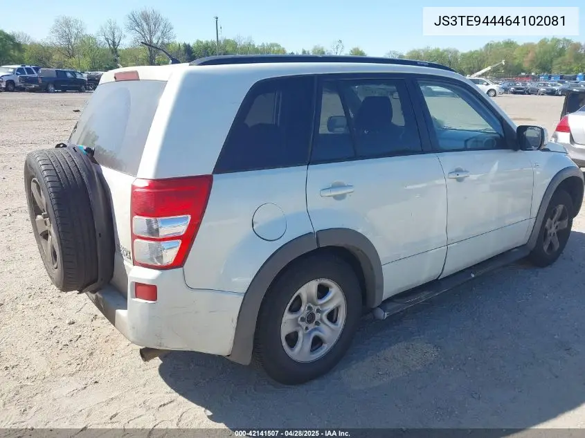 2006 Suzuki Grand Vitara Xsport VIN: JS3TE944464102081 Lot: 42141507