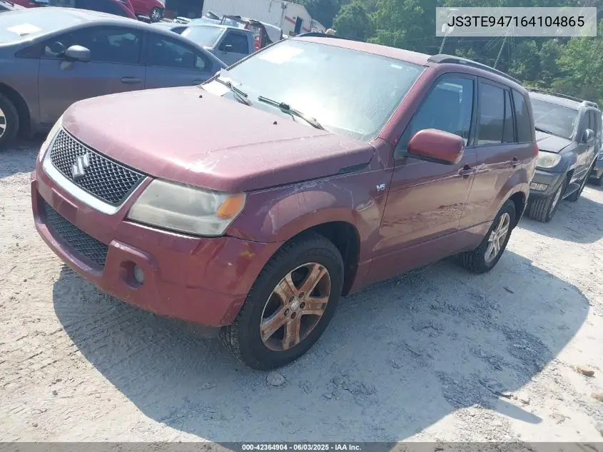 2006 Suzuki Grand Vitara Luxury VIN: JS3TE947164104865 Lot: 42364904