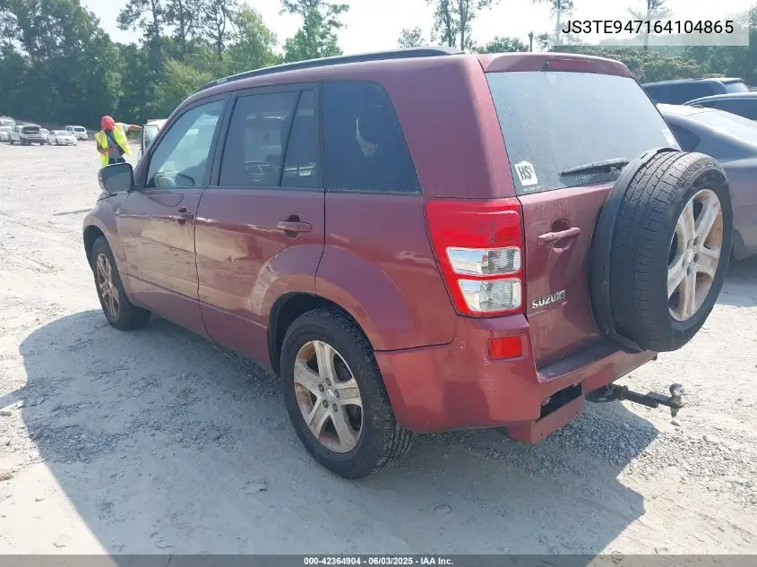 2006 Suzuki Grand Vitara Luxury VIN: JS3TE947164104865 Lot: 42364904