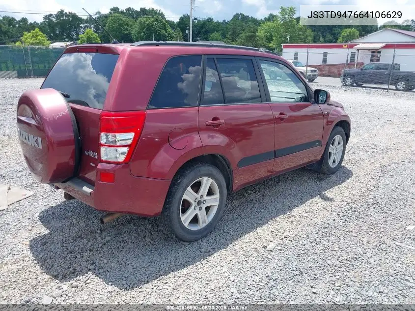 2006 Suzuki Grand Vitara Luxury VIN: JS3TD947664106629 Lot: 42616590