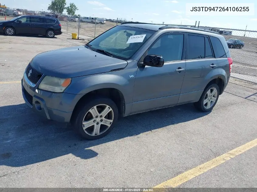 2006 Suzuki Grand Vitara Luxury VIN: JS3TD947264106255 Lot: 42632638