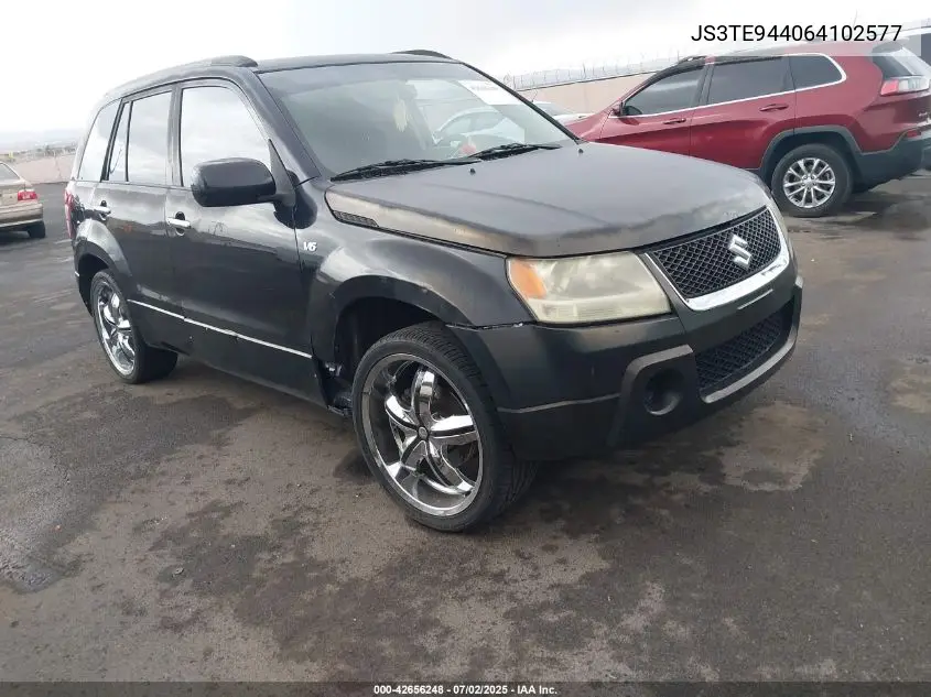 2006 Suzuki Grand Vitara Xsport VIN: JS3TE944064102577 Lot: 42656248