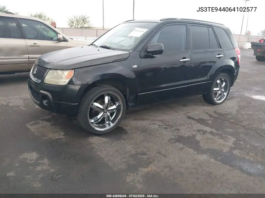 2006 Suzuki Grand Vitara Xsport VIN: JS3TE944064102577 Lot: 42656248