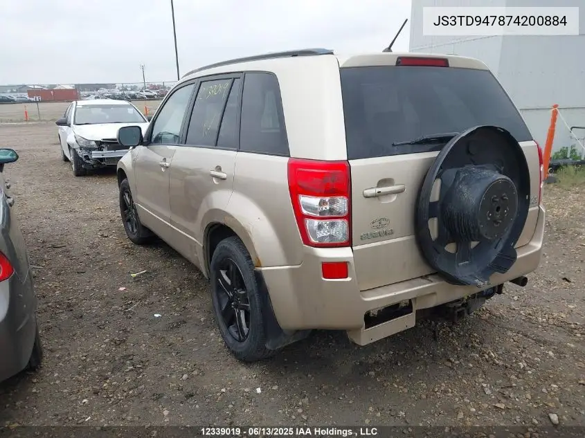 2007 Suzuki Grand Vitara Luxury VIN: JS3TD947874200884 Lot: 12339019