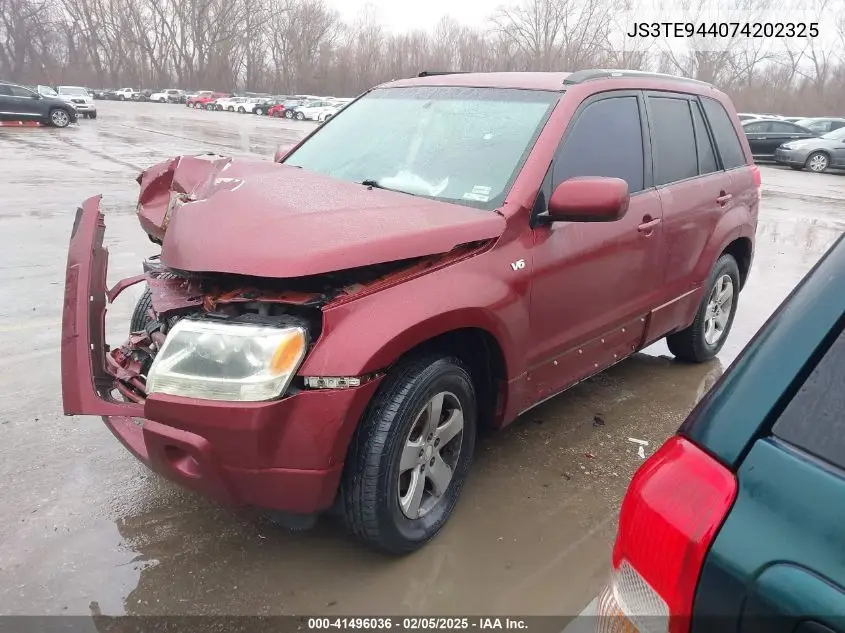 2007 Suzuki Grand Vitara Xsport VIN: JS3TE944074202325 Lot: 41496036