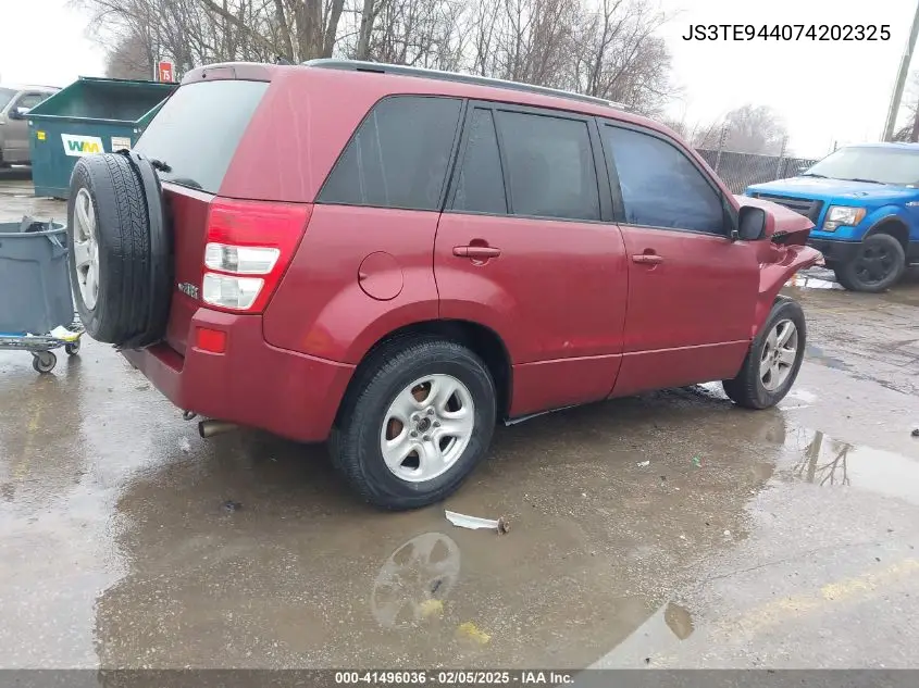2007 Suzuki Grand Vitara Xsport VIN: JS3TE944074202325 Lot: 41496036
