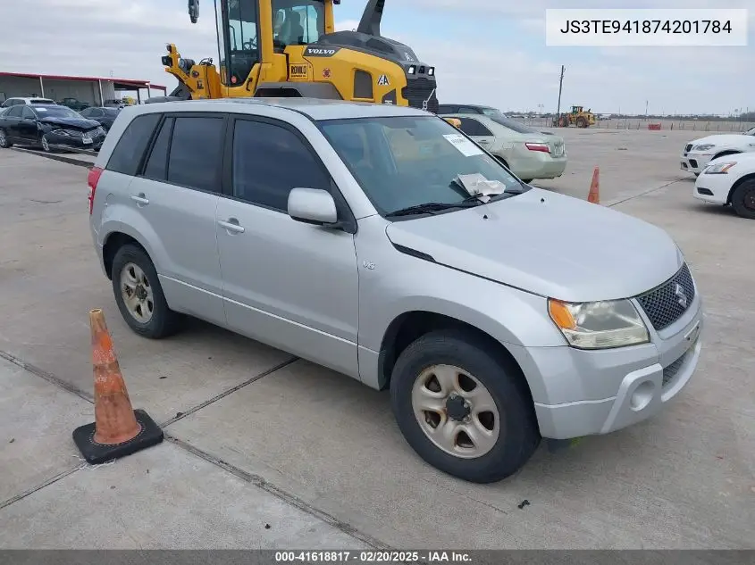 2007 Suzuki Grand Vitara VIN: JS3TE941874201784 Lot: 41618817