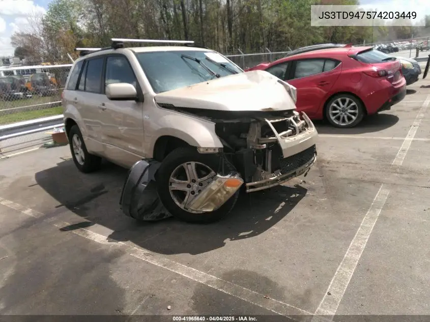 2007 Suzuki Grand Vitara Luxury VIN: JS3TD947574203449 Lot: 41965640