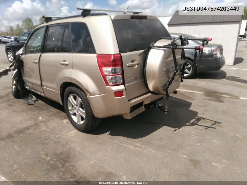 2007 Suzuki Grand Vitara Luxury VIN: JS3TD947574203449 Lot: 41965640