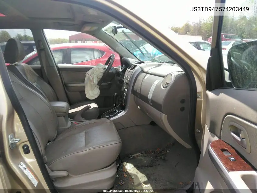 2007 Suzuki Grand Vitara Luxury VIN: JS3TD947574203449 Lot: 41965640