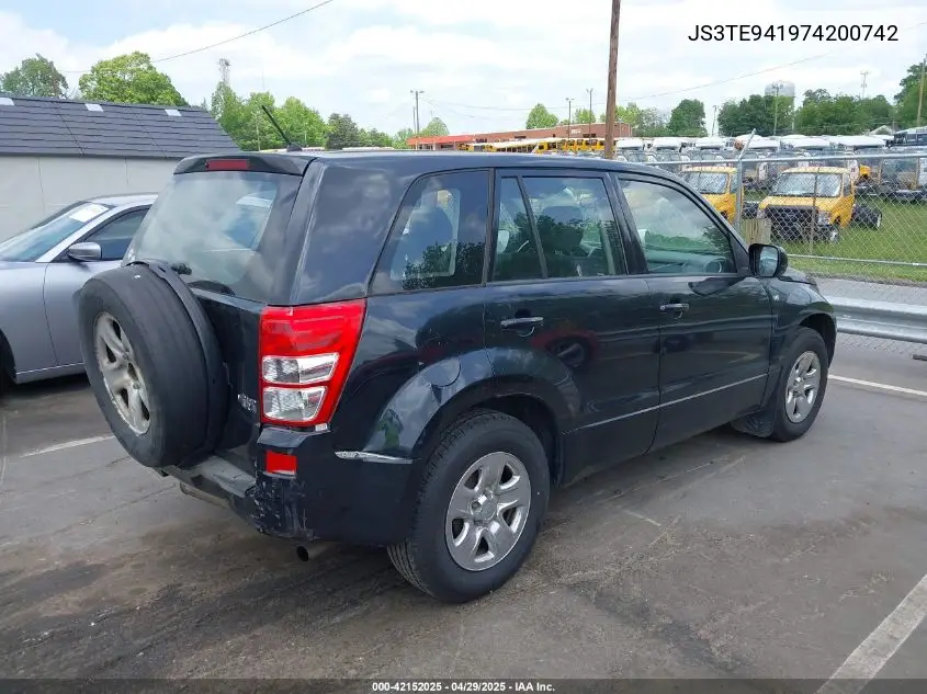 2007 Suzuki Grand Vitara VIN: JS3TE941974200742 Lot: 42152025