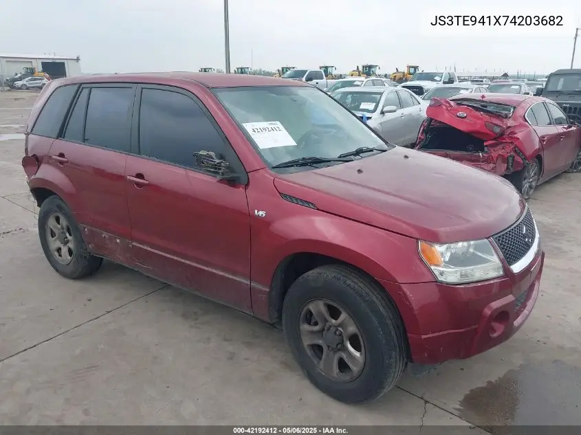 2007 Suzuki Grand Vitara VIN: JS3TE941X74203682 Lot: 42192412