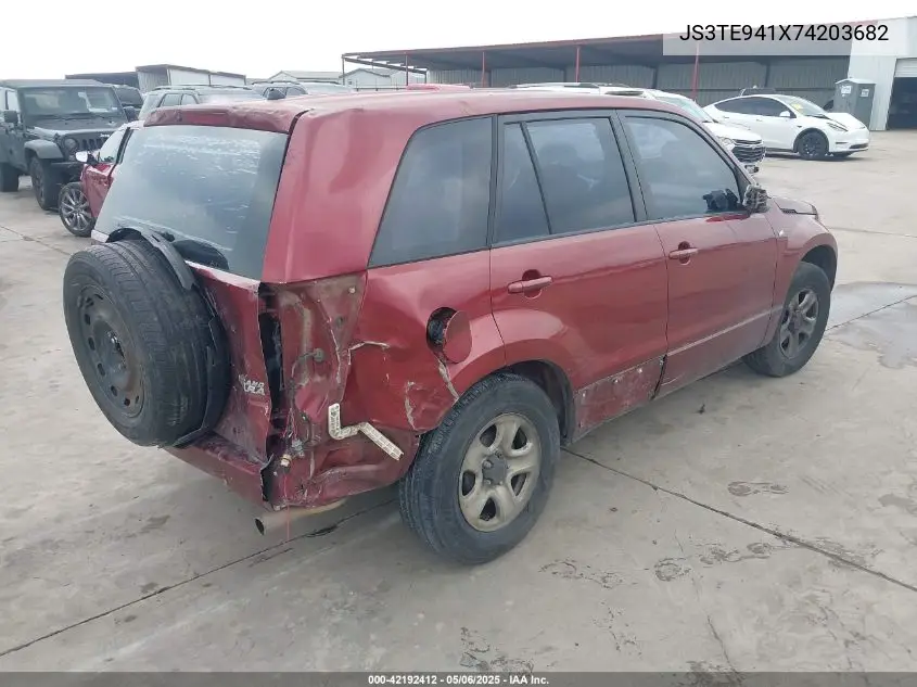 2007 Suzuki Grand Vitara VIN: JS3TE941X74203682 Lot: 42192412