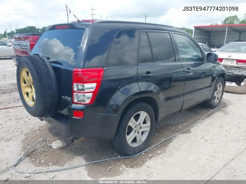 2007 Suzuki Grand Vitara Luxury VIN: JS3TE947774201098 Lot: 42280178