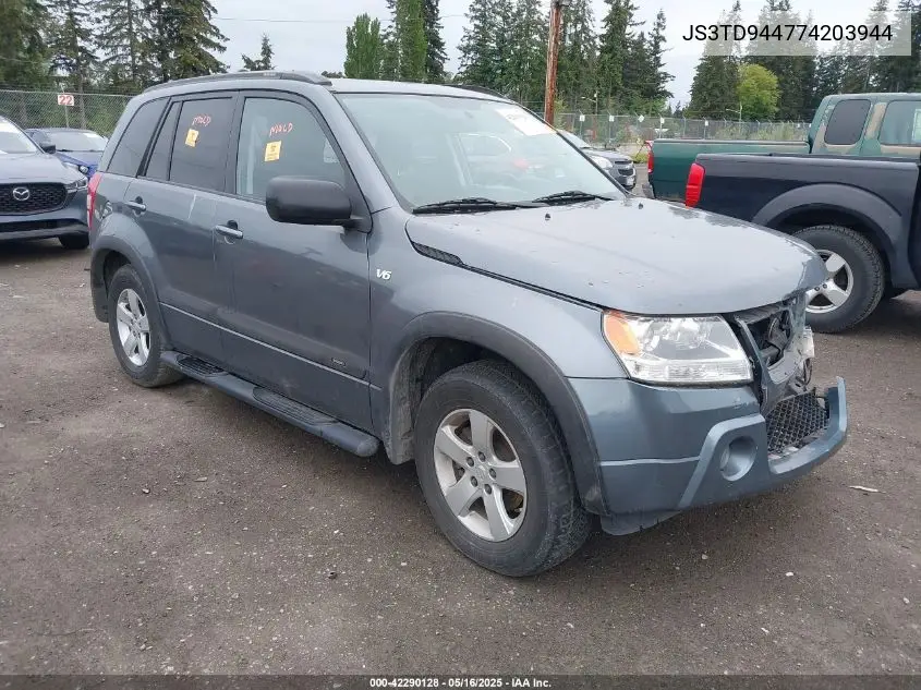 2007 Suzuki Grand Vitara VIN: JS3TD944774203944 Lot: 42290128