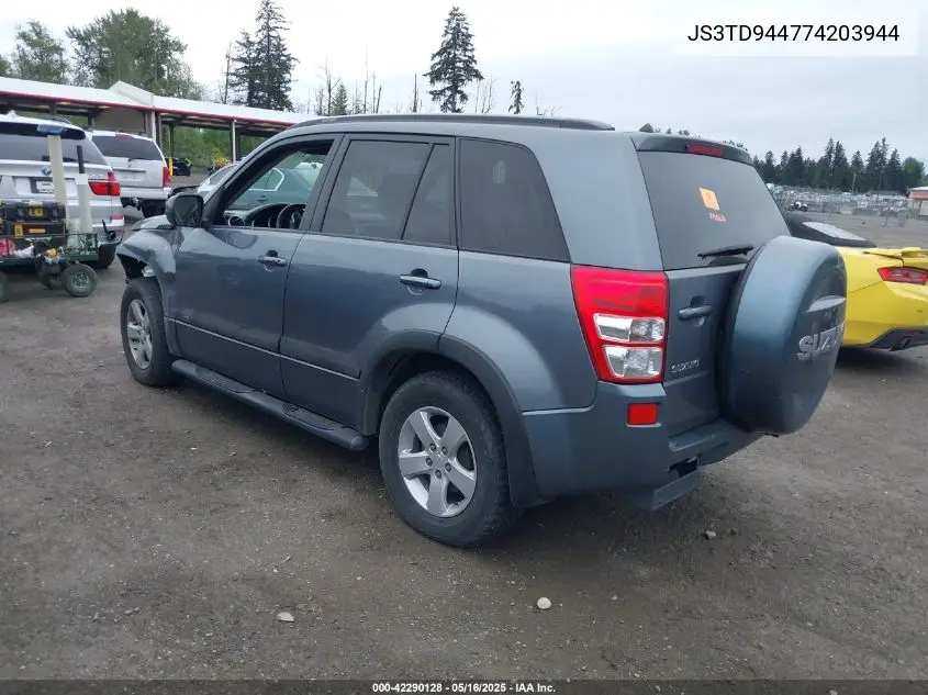 2007 Suzuki Grand Vitara VIN: JS3TD944774203944 Lot: 42290128