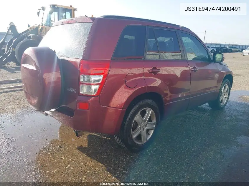 2007 Suzuki Grand Vitara Luxury VIN: JS3TE947474200491 Lot: 42462678