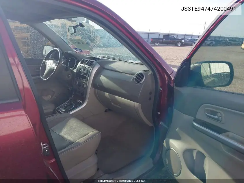 2007 Suzuki Grand Vitara Luxury VIN: JS3TE947474200491 Lot: 42462678
