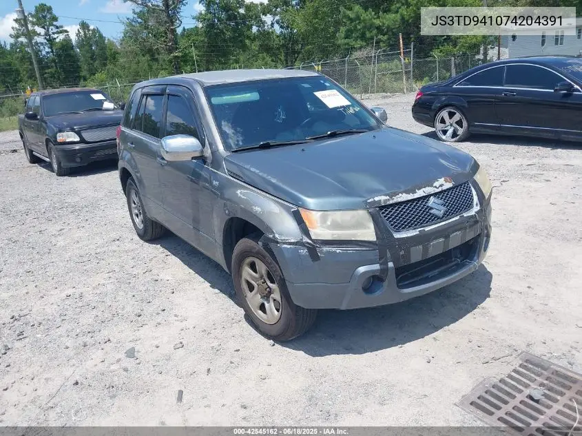 2007 Suzuki Grand Vitara VIN: JS3TD941074204391 Lot: 42545162