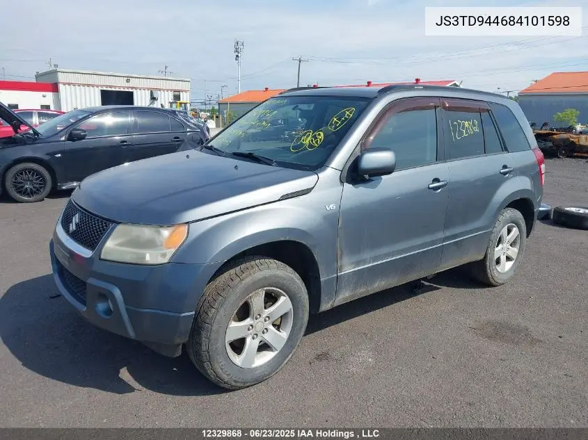 2008 Suzuki Grand Vitara Xsport VIN: JS3TD944684101598 Lot: 12329868