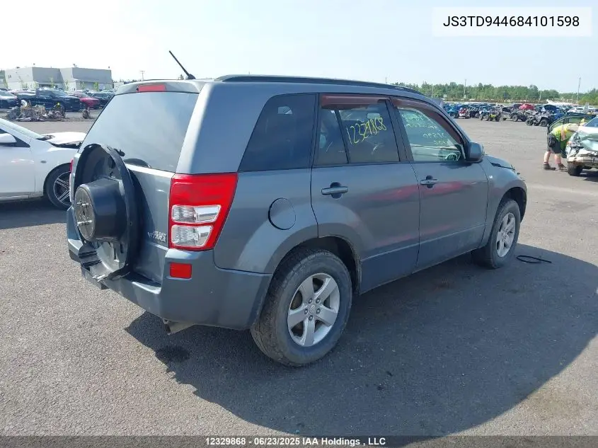 2008 Suzuki Grand Vitara Xsport VIN: JS3TD944684101598 Lot: 12329868