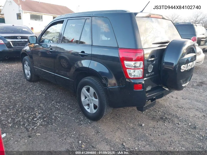 2008 Suzuki Grand Vitara Xsport VIN: JS3TD944X84102740 Lot: 41294685