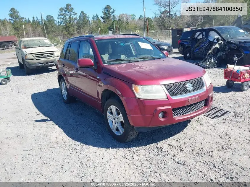 2008 Suzuki Grand Vitara Luxury VIN: JS3TE947884100850 Lot: 41878936