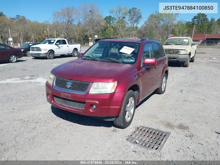 2008 Suzuki Grand Vitara Luxury VIN: JS3TE947884100850 Lot: 41878936