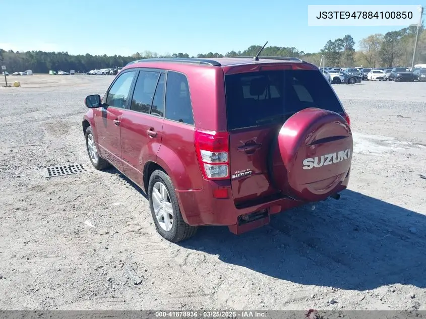 2008 Suzuki Grand Vitara Luxury VIN: JS3TE947884100850 Lot: 41878936